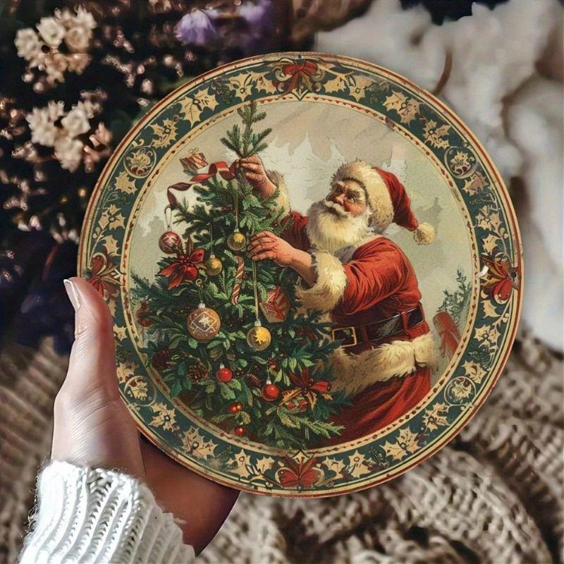 Vintage Tin Painting Gift for Friends Wall Decor