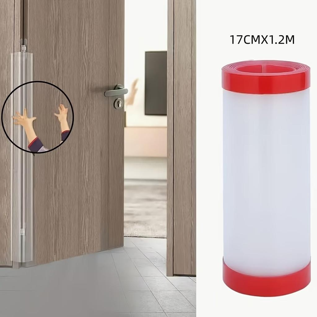 1pc 10/17x1.2/1.4m Self Adhesive Door Gap Protector Strip for Proofing Safety Edge Guard Prevents Finger Pinching in Doors