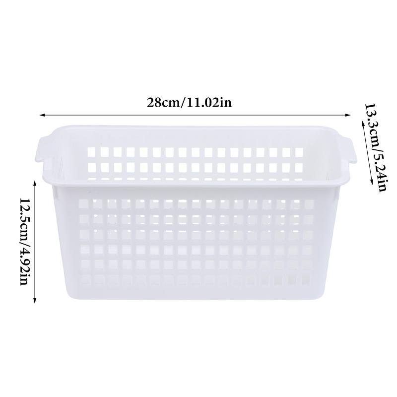 Kunststoff-Aufbewahrungskorb Snacks-Aufbewahrung Hohl Rechteckig Innen Aufbewahrungsbox Korb Sortierung Kleinkram Für Das Badezimmer Küche