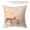Santa Claus Christmas Tree Snow Scene Snowman Animal Deer Rabbit Bird Fox Sofa Seat Bedroom Car Office Decoration Pillowcase