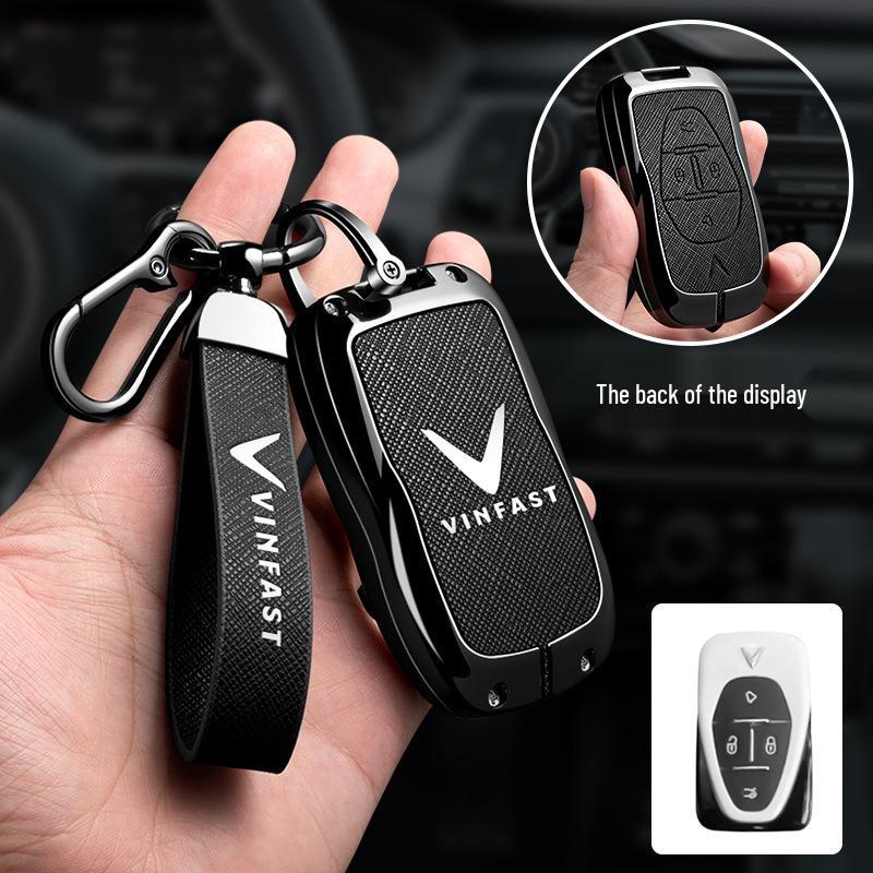 Vinfast Vietnam Car Key Case for Zhonghua V5/VF8 VF3/5/9 - Premium Bag with Buckle for Men