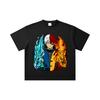 260 GSM Double Yarn 32 Count 100% Cotton My Hero Academia V4 Shoto Print Unisex Heavy Cotton T Shirt