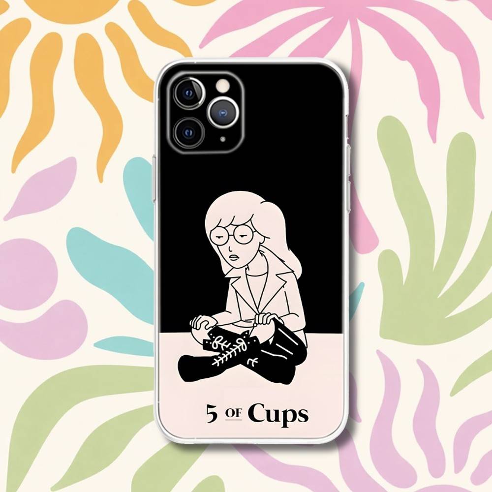 

Cool D-Daria Cartoon Girl Phone Case For iPhone 17,16,15,11,12,14,13 Pro Max Plus Mini X,XS,XR,7,16E Air Transparent Cover iPhone13