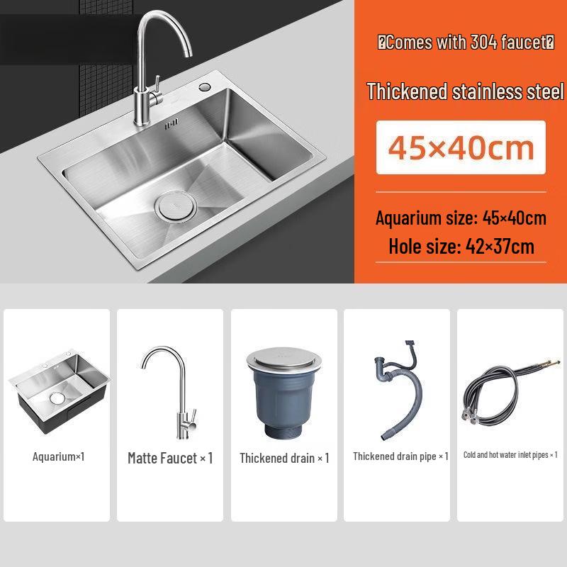 Lantuan Stainless Steel Kitchen Sink Set