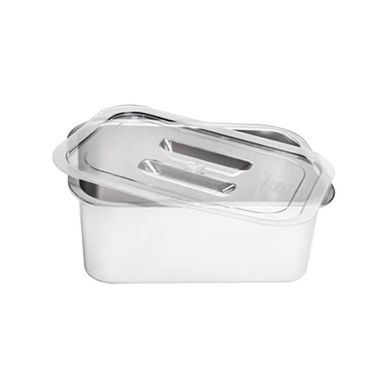 777 Stainless Steel Deep Rectangular Food Pan with Lid