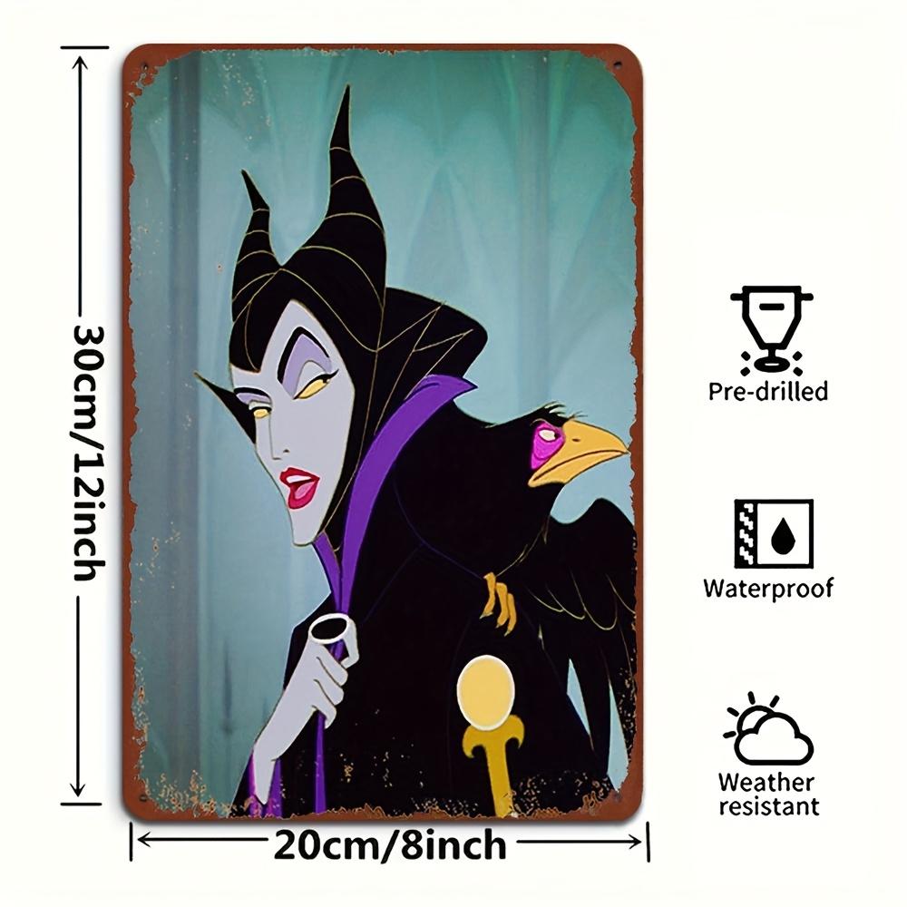Maleficent & Aurora Themed Iron Wall Art - 8x12 Inch Vintage Metal Sign, Perfect for Home Decor, Bar, Garage, and Gifts, Officia
