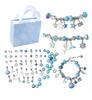 Colorful Crystal Beaded DIY Children's Bracelet Set with Unicorn Accessories