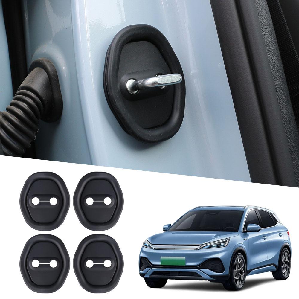 Door Lock Cover for BYD Atto3 Dolphin Mini Seagull Dolphin Surf Silicone Anti-Collision Shock Absorbing Pad Latches Cover