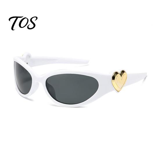 Jelly-textured Lenses Girls Cute Heart Sunglasses, Retro Millennium Style Sweet Trendy Summer Eyewear Cool UV Protection Sunglasses for Women And