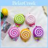 Adorabile Portamonete in Silicone a Forma di Lecca-lecca Cartoon per Bambini in Vivaci Colori Caramella