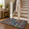 A-Alphabet Hopscotch Play Rug Floor Mat Soft Flannel Non-Slip Rug Washable Floor Mat for Living Room Bedroom Home Decor
