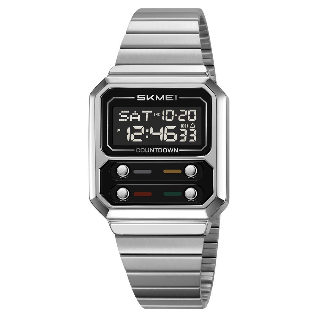 Men's retro business electronic watch multi-function waterproof steel belt electronic watch watch