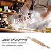 Embossed Wooden Rolling Pin with Christmas Deer Pattern, Cute Engraved Cookie Baking Tool for DIY Cookies