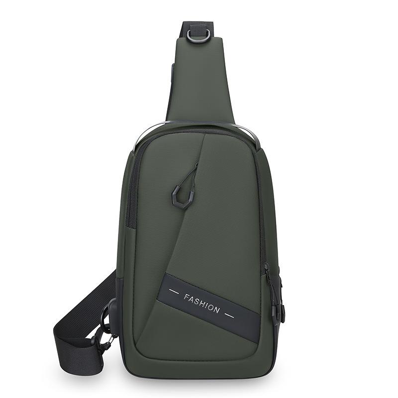 1Pc New Breast Bag Men's Fashion Casual Business Shoulder Messenger Bag Youth Large-capacity Outdoor Sports Bag