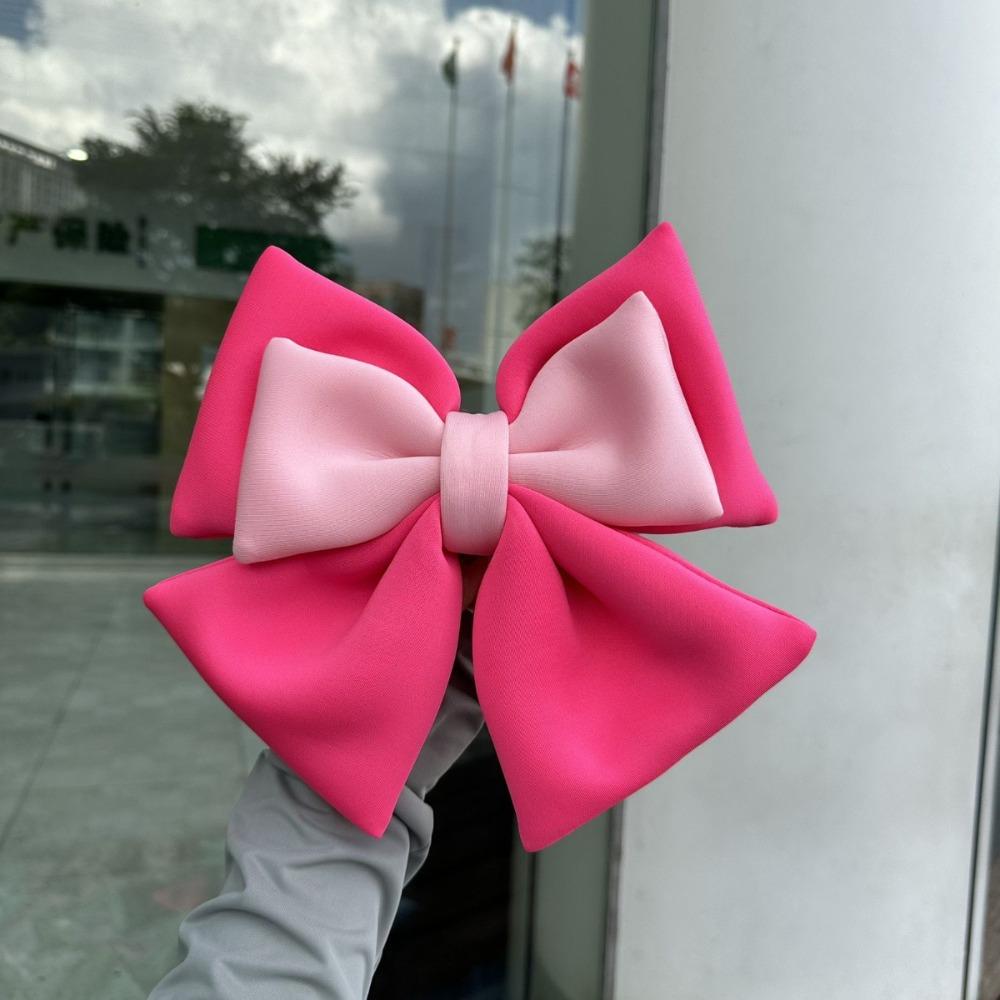 

Dual-color Bow Bowknot Helmet Accessories Nylon Car Body Decoration Girl