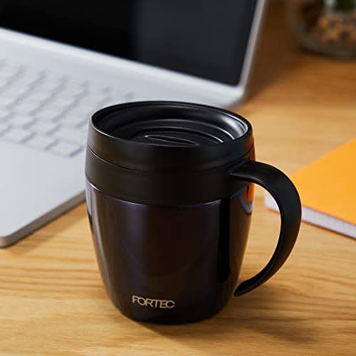 Wahei Phrases Mug 280ml Navy with Lid Thermal/Cold Office Mug Fortech House RH-1289