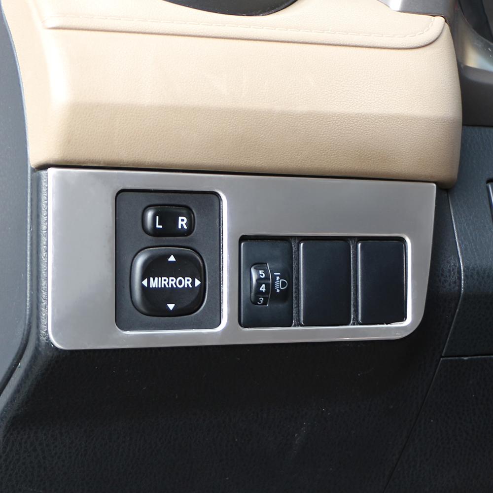 For Toyota RAV4 Rav 4 2014 2015 2016 LHD Head Lights Switch Knob Panel Covers Trim Decoration Sticker Interior Accessories