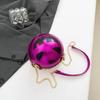 3D Pumpkin Round Bag Zinc Zinc Alloy Ghost Chain Handbag Personalized Halloween Ball Bag  Holiday Gift
