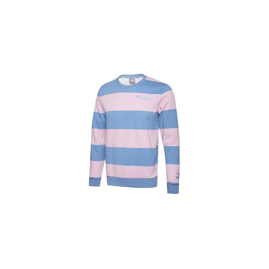 PUMA Letter Logo Embroidery Printing Round-Neck Sweatshirt Blue Men s 584320-13 L