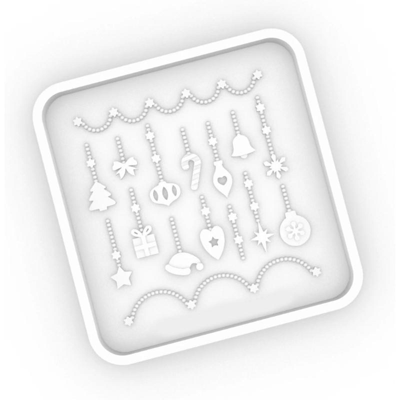 Flexible Silicone Molds Christmas Themed Accessories Epoxy Resin Ornament Pendant Mould Practical Jewelry Making Tool