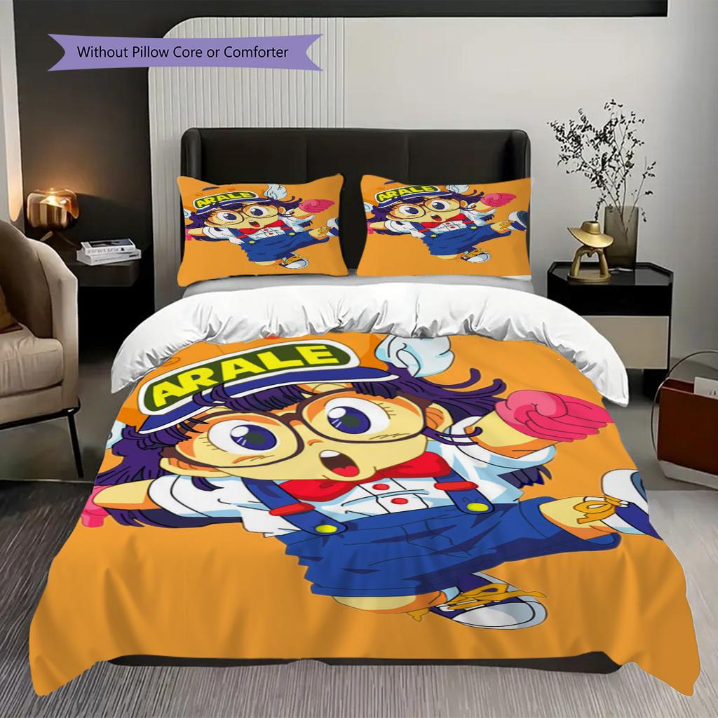 Arale'S Adventure Orange Land Bedding 1 Duvet Cover 2 Pillowcase Without Core Duvet Cover And Pillowcase Christmas Birthday Gift