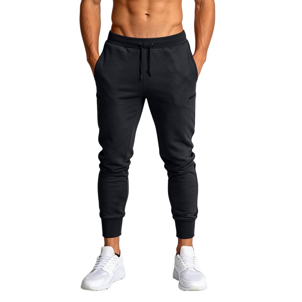 Men's Athletic Joggers Casual Slim Fit Tapered Pants for Running Training