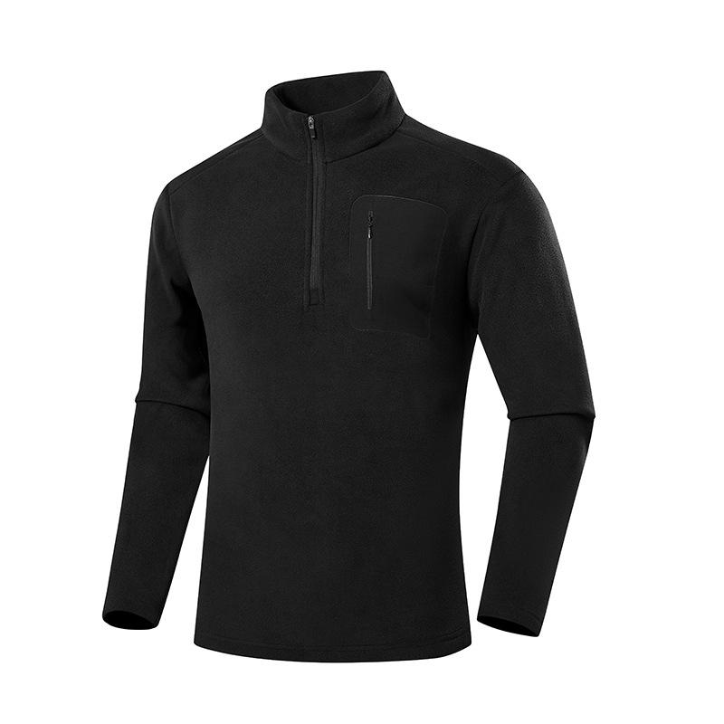 

Men s Quarter Zip Sweatshirt Fleece Stand Collar Winter Warm Mock Neck Pullover Casual Polo Golf Shirts Long Sleeve Turtleneck Sweatshirts for Male M