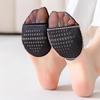 6 Pairs Summer Sling Invisible Thin Half Palm Pad High Heels Glue Non-slip Half Socks