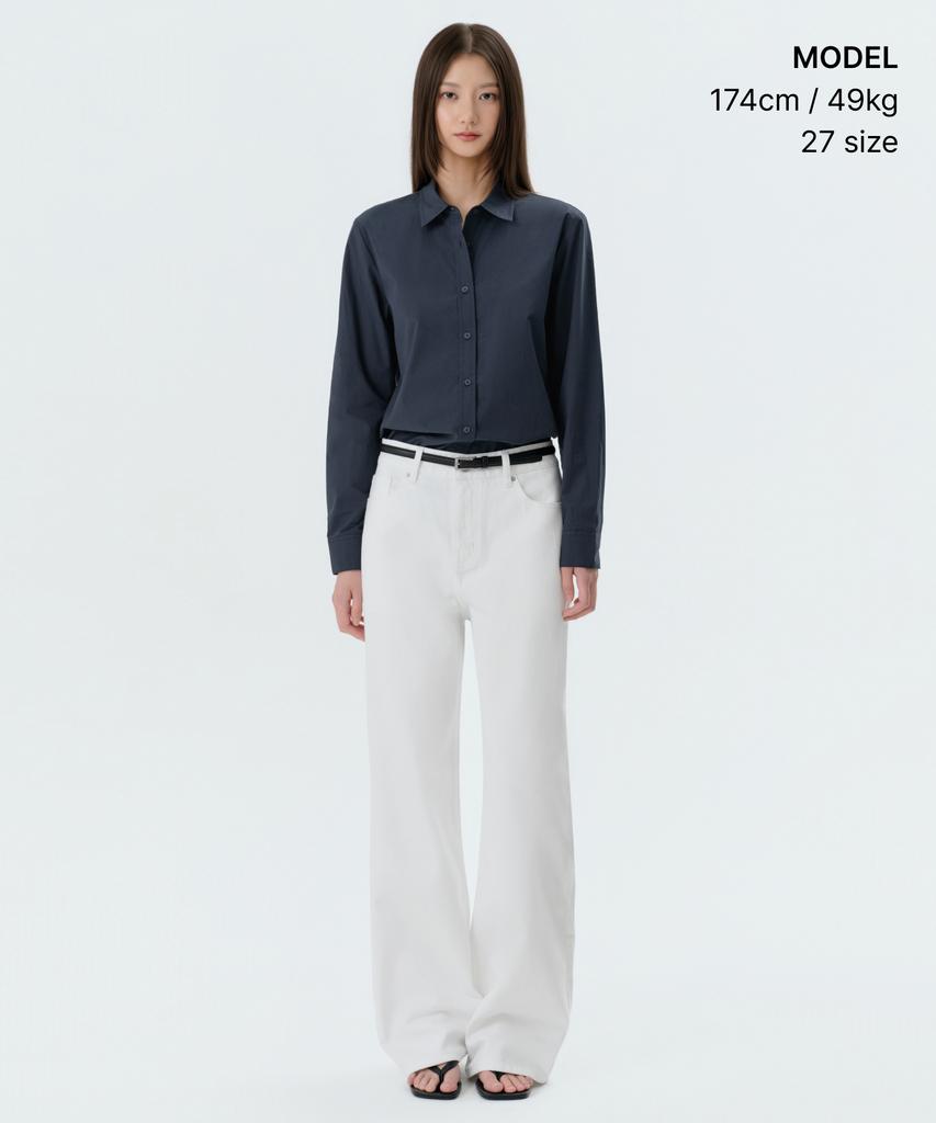 MUSINSA STANDARD WOMAN Women'S Essential Wide Denim Pants [White]