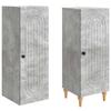 Cabinet Set 2 pcs Concrete Grey Wood Based Material