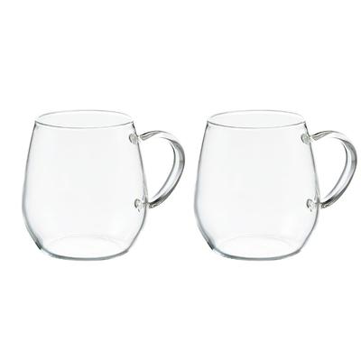 Borosilicate Glass Round Mug Set of 2 RDM-1824