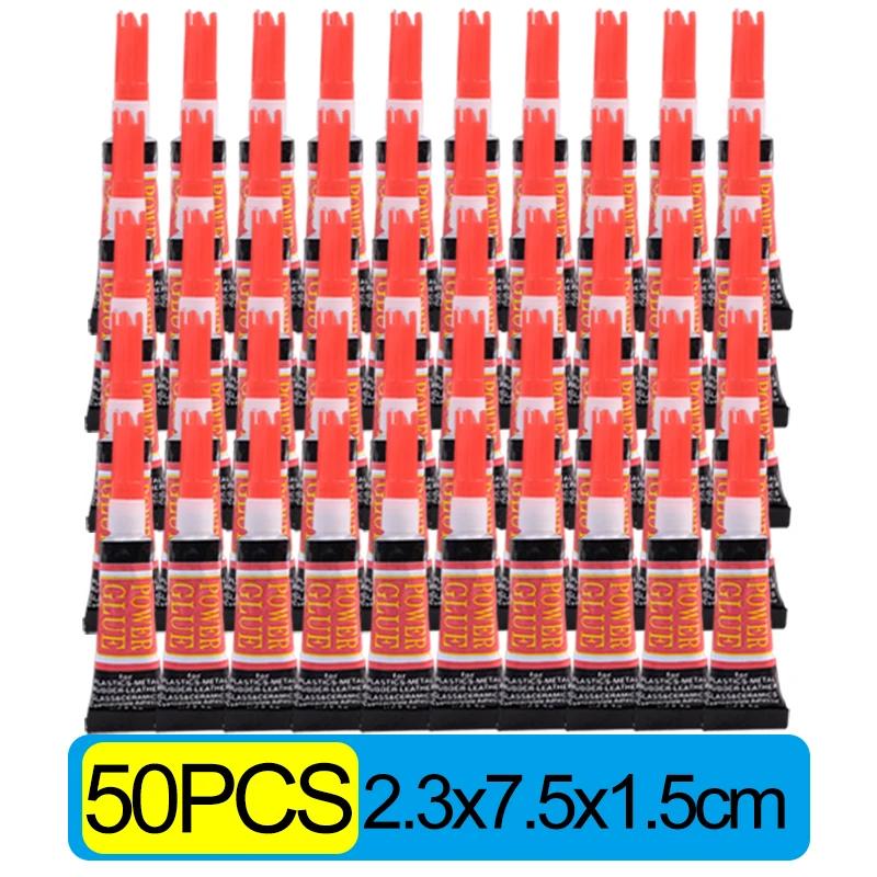 50x Sıvı Süper Yapıştırıcı Ahşap Kauçuk Metal Cam Siyanoakrilat Yapıştırıcı Kırtasiye Mağazası Tırnak Jeli 502 Anında Güçlü Yapışma Deri