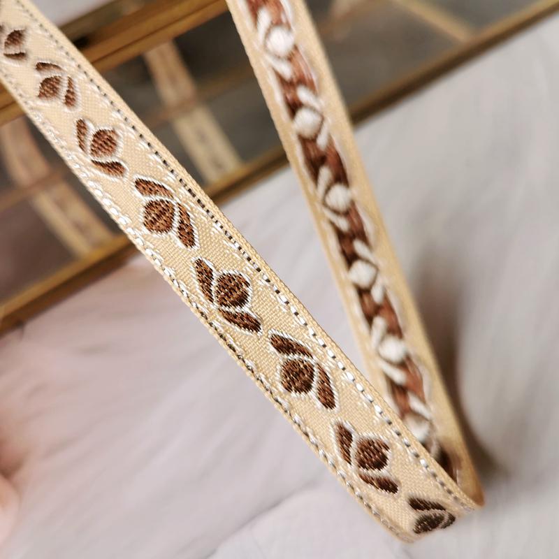 Misi Ethnic Embroidery Jacquard Ribbon for DIY Doll Clothing