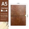 Custom A5 Retro Soft Leather Notebook with Removable Ring Binder for College Students