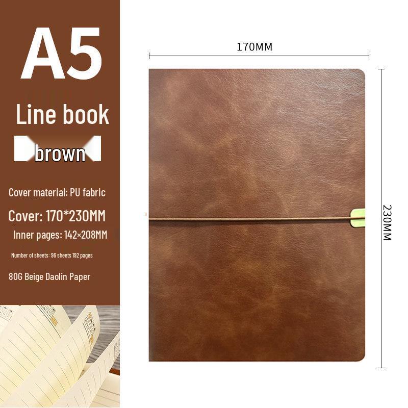 Custom A5 Retro Soft Leather Notebook with Removable Ring Binder for College Students