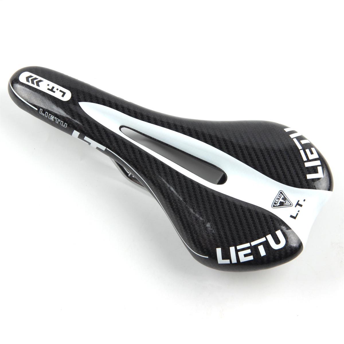 

Mountain Bike Carbon Pattern Bicycle Saddle Seat Cushion 3621 One Size