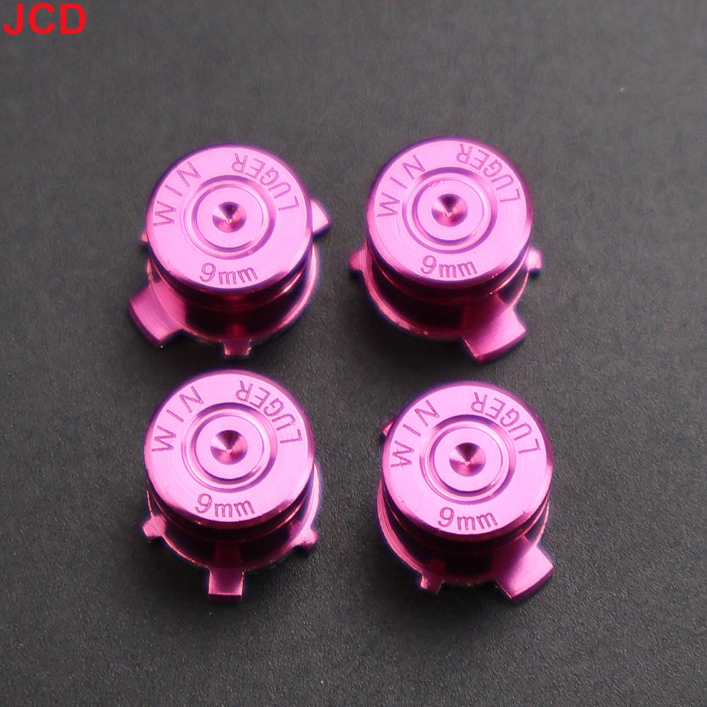 JCD 1set For PS3 PS4 Controller ABXY Metal Button Cap Kit Game Board Parts Aluminum Bullet Head Directional Button Parts