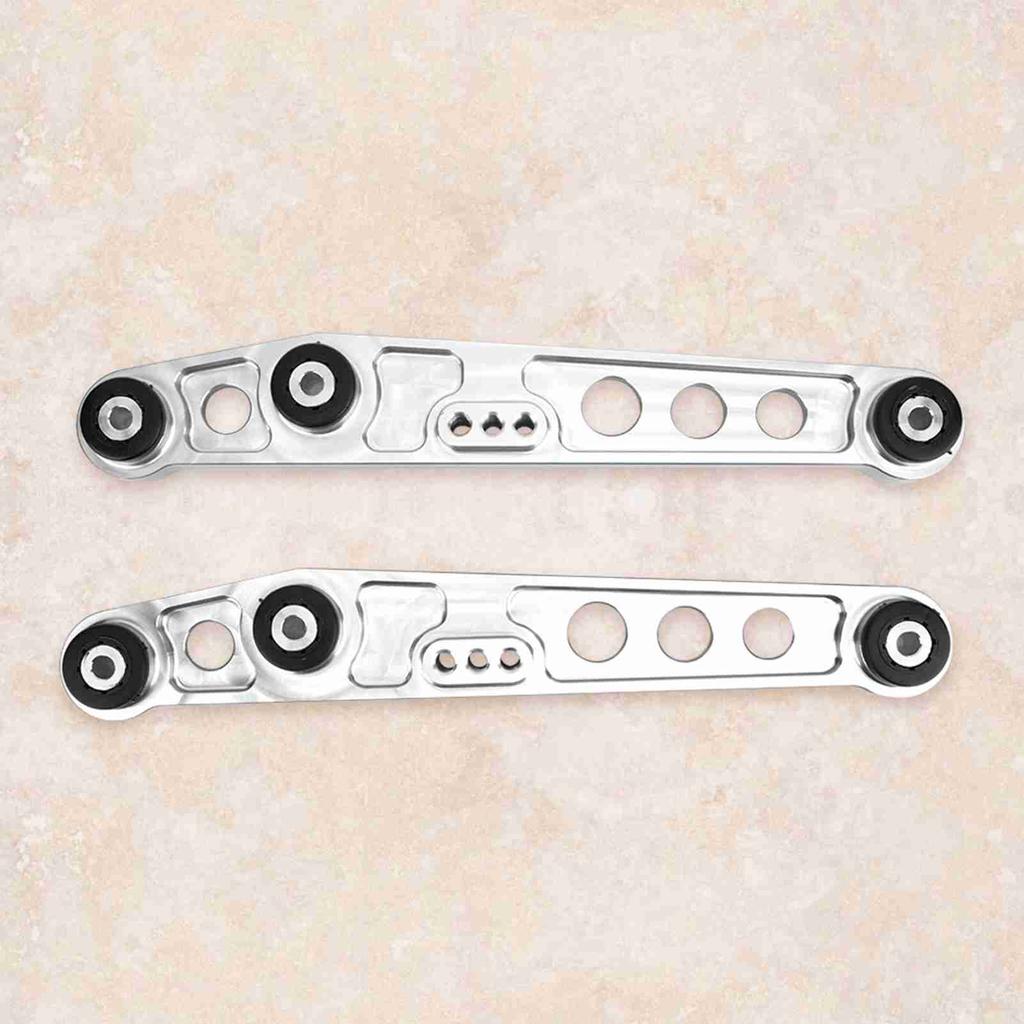 Rear Lower Control Arms Subframe Brace Kit for Honda Civic 92 95 (Silver)