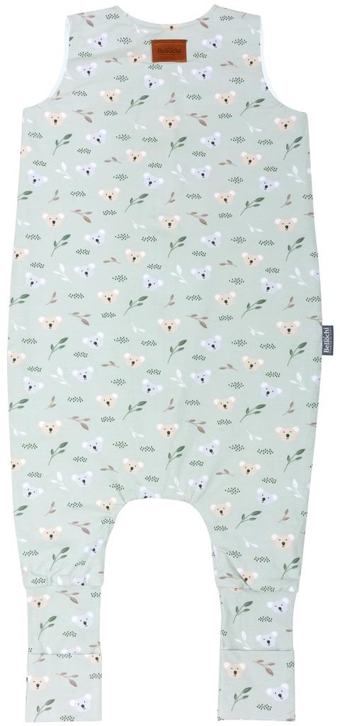 Double-sided Sleeping Bag with Feet for Kids 3-4 Years Old -mint Koala