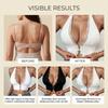 The Deep V-neck Lace Backless Bra With A Front Button Is Fashionable, Comfortable, Skin-friendly, Breathable And Seamless.