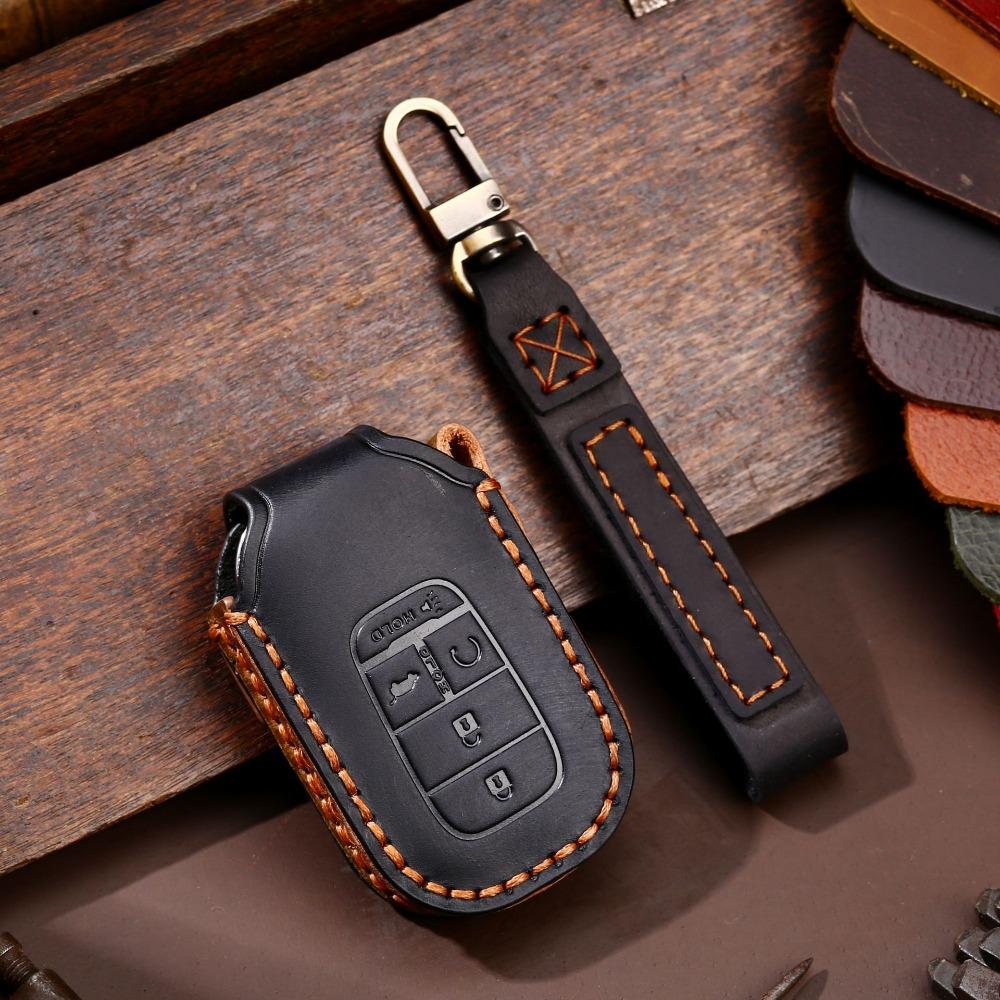 

Genuine Leather Key Cover for Honda Keys North America Exclusive Key Holder for Honda Vehicles
