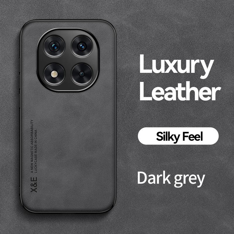 Soft TPU Frame Coque For Xiaomi Redmi Note 14 Pro Plus Note14Pro 5G Case Leather Car Magnetic Back Cover for Redmy Note14 Funda