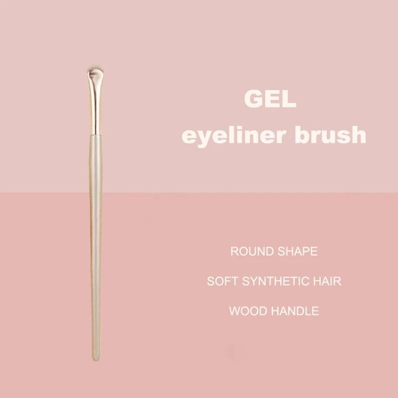 Круглая угловая кисть для гелевой подводки для глаз — фото 11