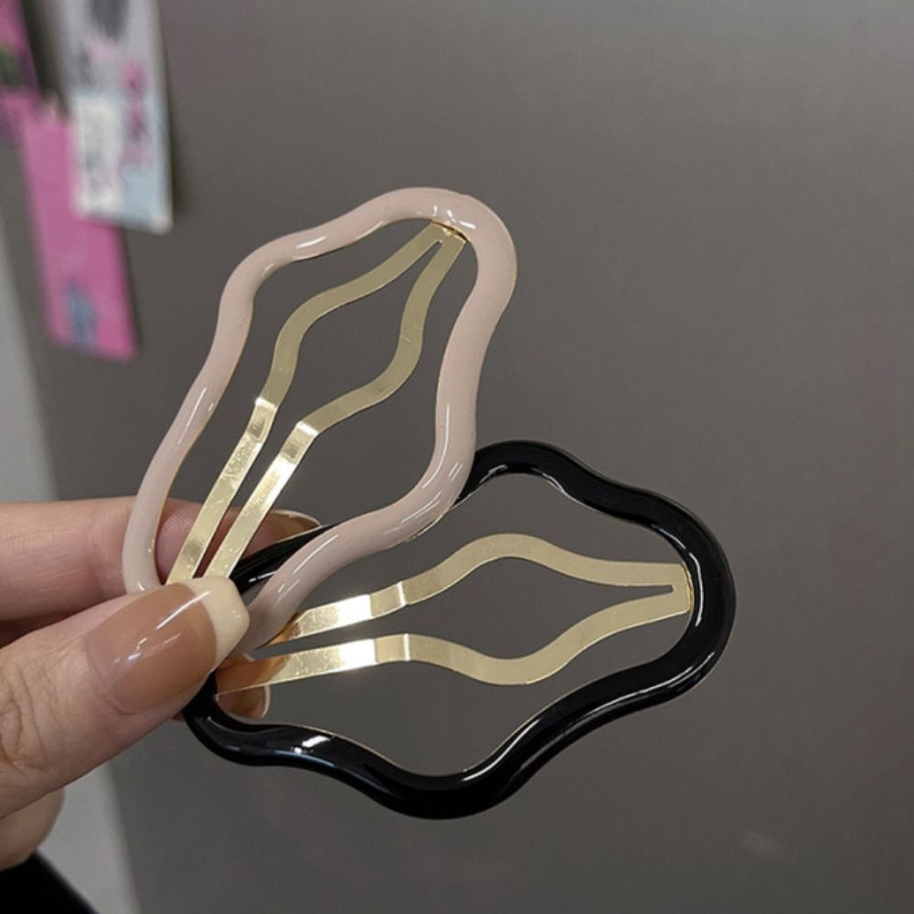 Geometric Cloud Hair Clip Hollow Hollow Metal Hairpin Fashion Clouds Bb Clips  Party