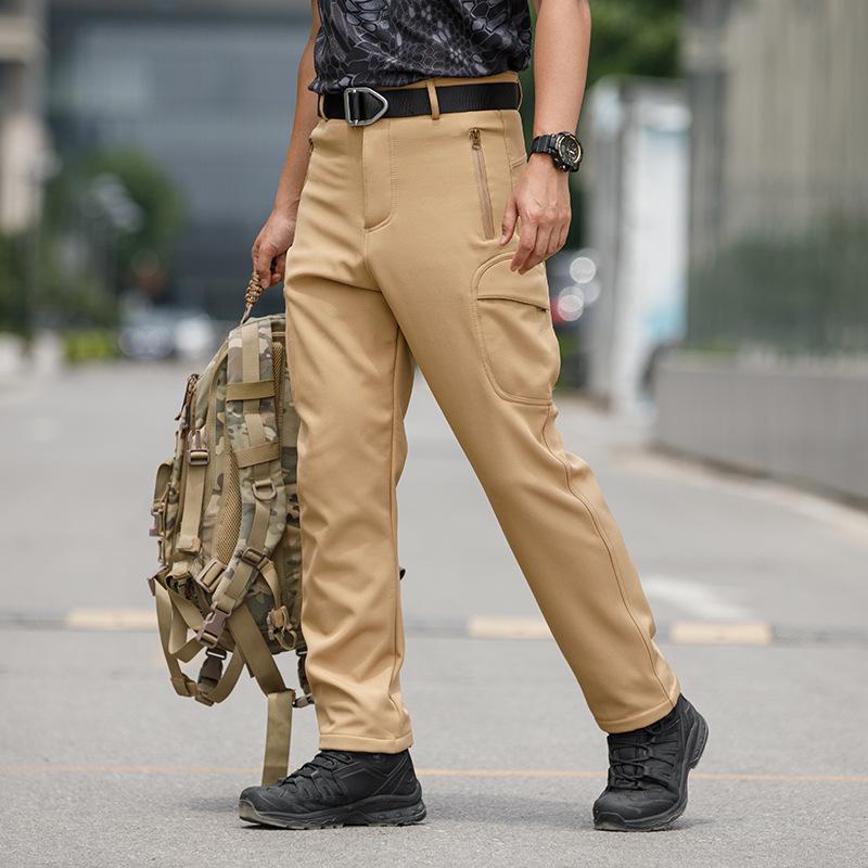 

Men s Fleece-Lined Windproof Softshell Mountaineering Pants S
