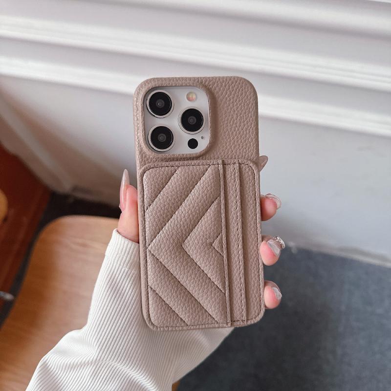 

Роскошный однотонный кожаный кошелек с отделением для карт, жесткий ПК чехол для телефона для iPhone 16 Pro Max E 14 11 12 13 15 Pro Max Mini, бампер iPhone 15 Pro Max света загар