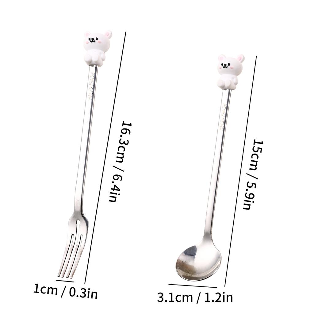 Portable Children Spoon Fork Set With Storage Case 316 Stainless Steel Tableware Set Outdoor Kid Student Cutlery Set