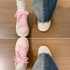 Pink breadboard shoes popular ins shoes women 2025 autumn new sports national tide versatile casual white shoes women