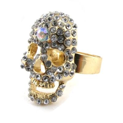 [J1708] - Golden 'Skull' Ring