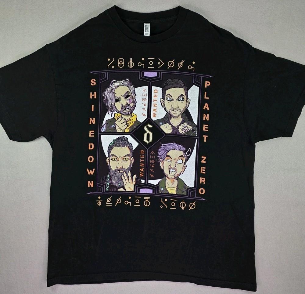 Vintage Shinedown Band planet zero Shirt Unisex Concert S to 5XL SG418 Unisex T-Shirt XXL